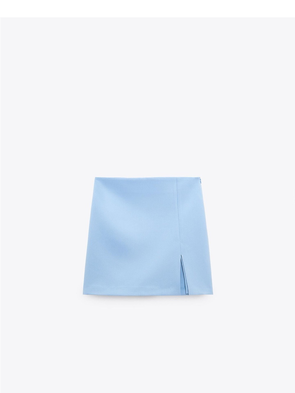 Light Blue Women's Mini Skort with Side Slit